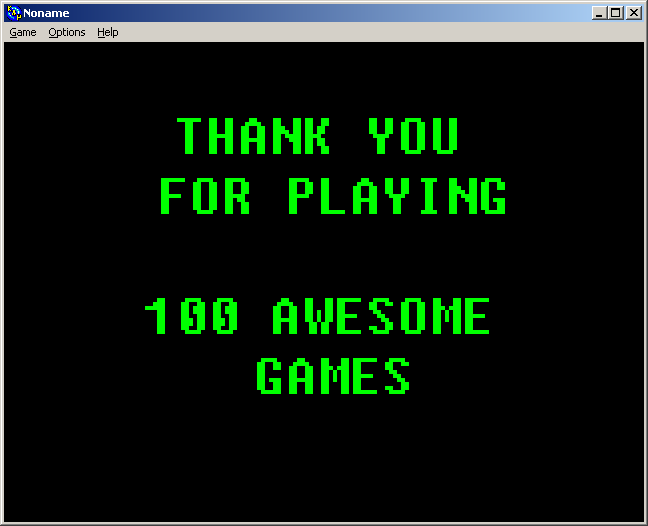 100-in-one Klik & Play Pirate Kart (Windows) screenshot: 100 Robots: Success! And thanks for working through all these games!