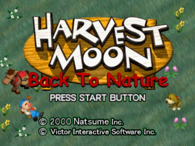 Harvest Moon: Back to Nature (PlayStation) screenshot: Title screen