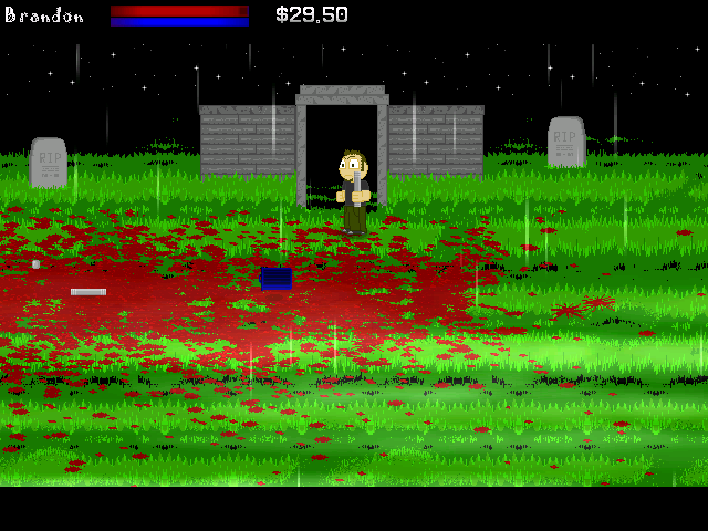 Zombie Smashers X (Windows) screenshot: Entering a tomb.