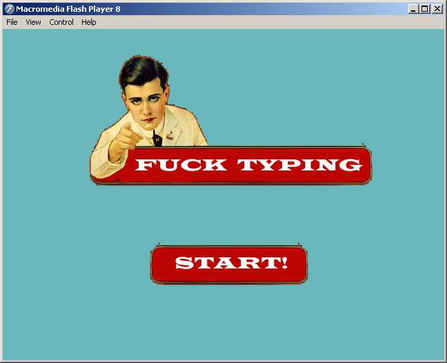 Fuck Typing (Windows) screenshot: Title screen