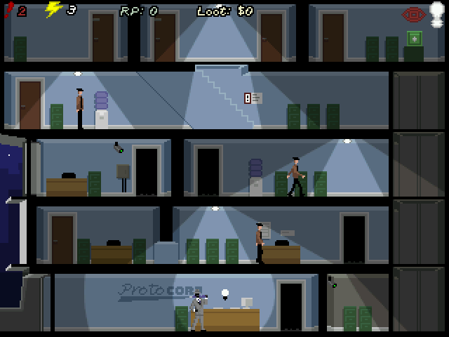 Trilby: The Art of Theft (Windows) screenshot: First heist in progress