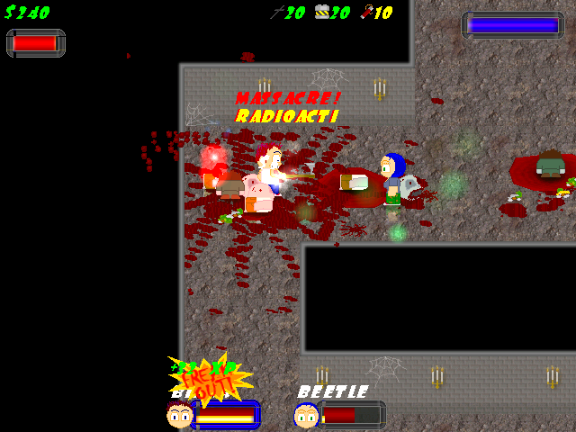 Blood Zero (Windows) screenshot: The Massacre effect has been released!