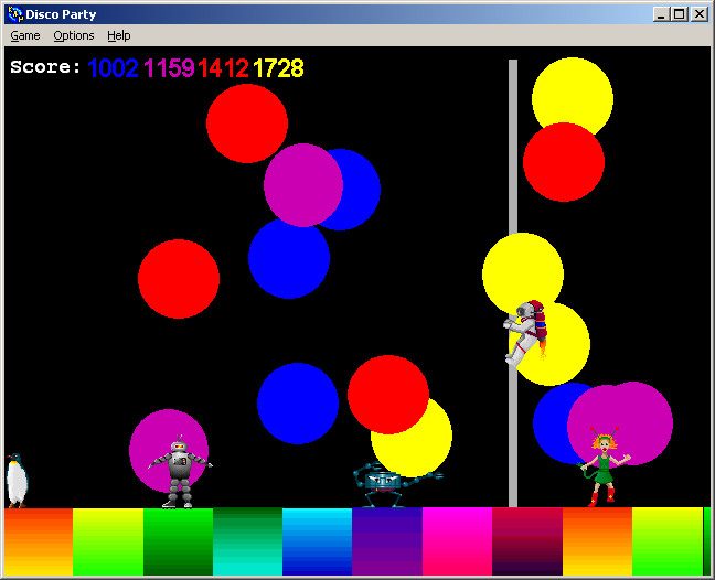 100-in-one Klik & Play Pirate Kart (Windows) screenshot: To save you a half-hour: nothing happens when you get past 1000 touches of each colour. Feel my disappointment!