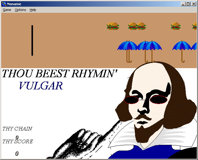 100-in-one Klik & Play Pirate Kart (Windows) screenshot: Shakespeare Shakespeare Revolution starts off easy