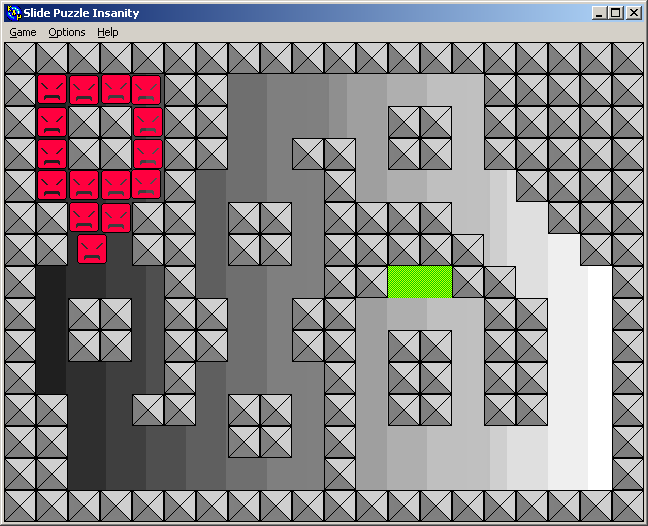 100-in-one Klik & Play Pirate Kart (Windows) screenshot: Slide Puzzle Insanity level 4