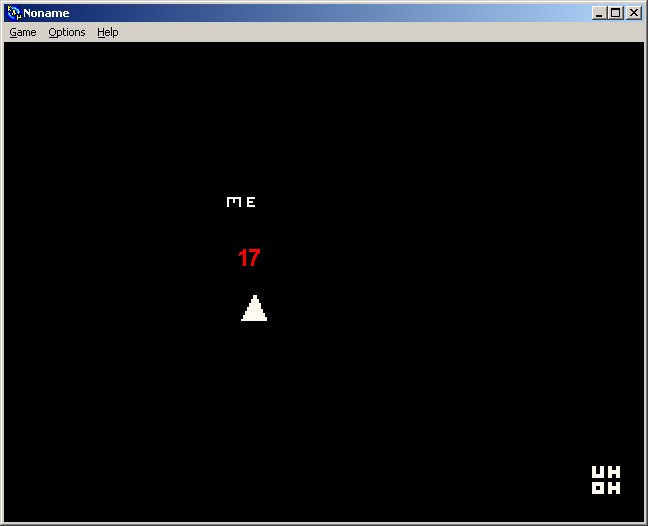 100-in-one Klik & Play Pirate Kart (Windows) screenshot: Triangle Crosser gameplay in thrilling progress.