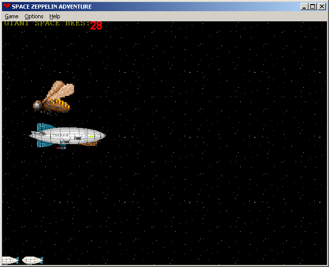 100-in-one Klik & Play Pirate Kart (Windows) screenshot: Zeppelin Space Adventure: next level!