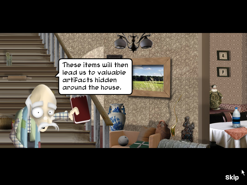 The Scruffs (Windows) screenshot: Granpa has an idea!