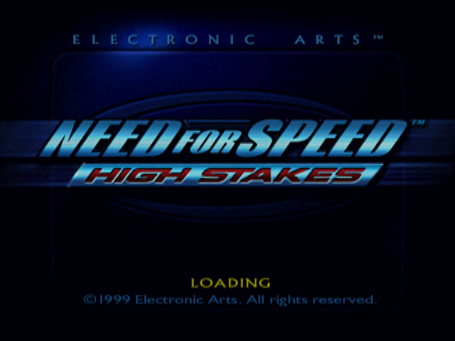 Need for Speed: High Stakes (PlayStation) screenshot: Title screen