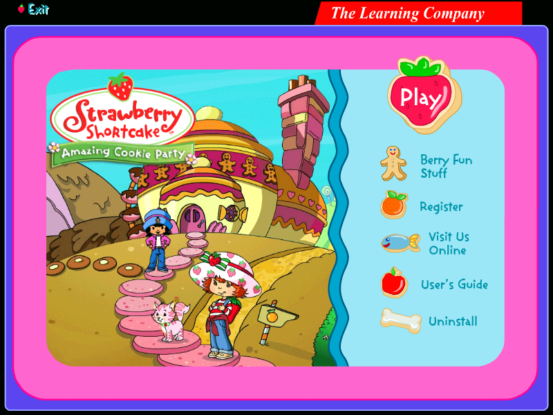 Strawberry Shortcake: Amazing Cookie Party (Windows) screenshot: Splash screen