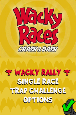 Wacky Races: Crash & Dash (Nintendo DS) screenshot: Main menu