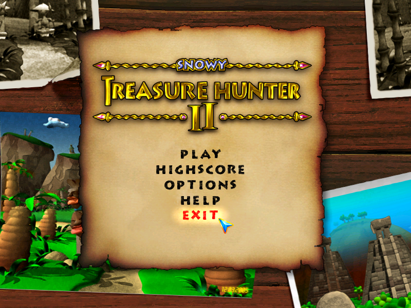 Snowy: Treasure Hunter 2 (Windows) screenshot: Title Screen