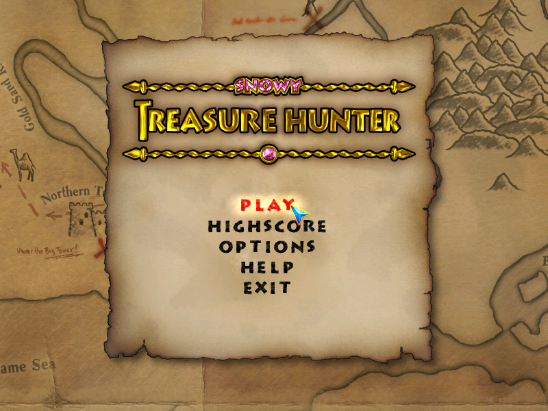 Snowy: Treasure Hunter (Windows) screenshot: Main Menu.