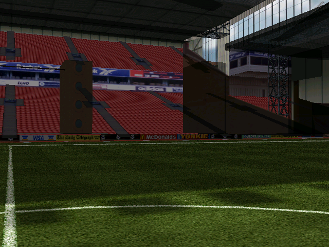 The F.A. Premier League Football Manager 2000 (Windows) screenshot: Stadium updates as they look.