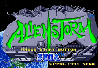 Alien Storm (Genesis) screenshot: Title