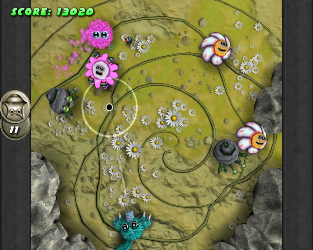 Bliss Island (Windows) screenshot: The appearance of crabs make the game somewhat harder.