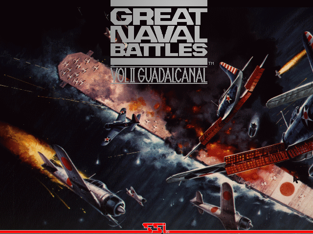 Great Naval Battles Vol. II: Guadalcanal 1942-43 (DOS) screenshot: Title screen