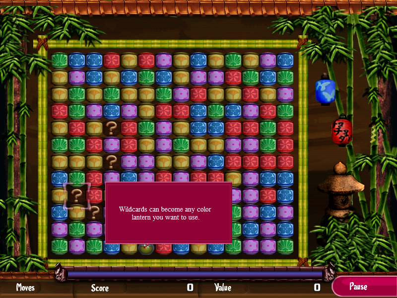 Magic Lanterns (Windows) screenshot: Of course the game has wildcards.