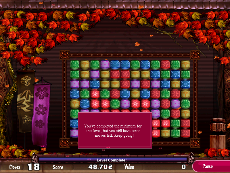 Magic Lanterns (Windows) screenshot: Level completed.