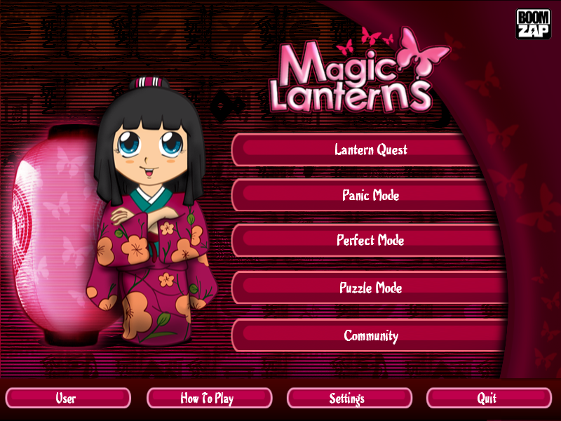 Magic Lanterns (Windows) screenshot: Main menu