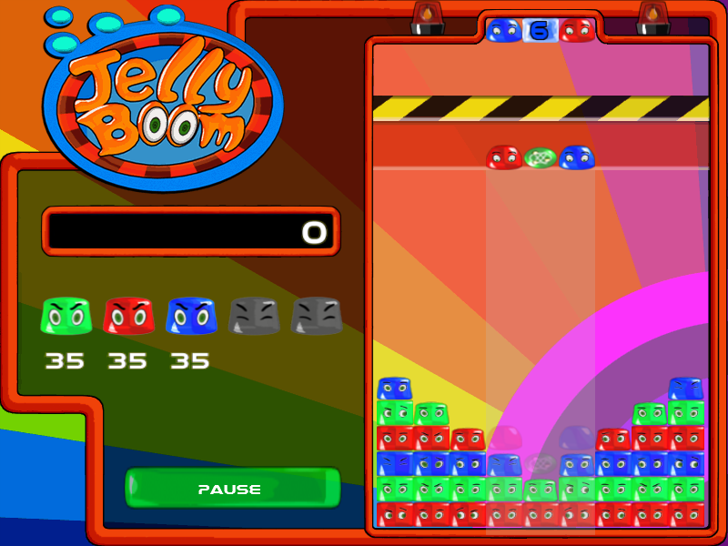 Jellyboom (Windows) screenshot: A patterned start to this level