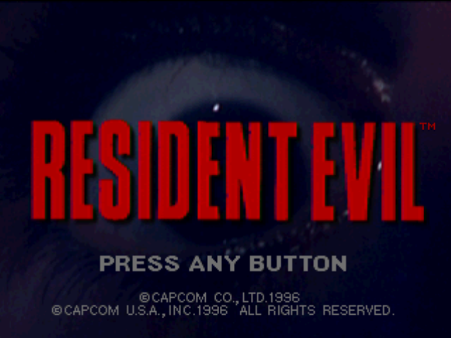 Resident Evil (PlayStation) screenshot: Title screen