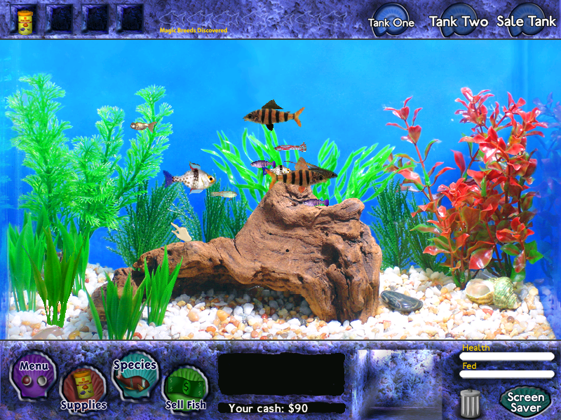 Fish Tycoon (Windows) screenshot: A third generation now