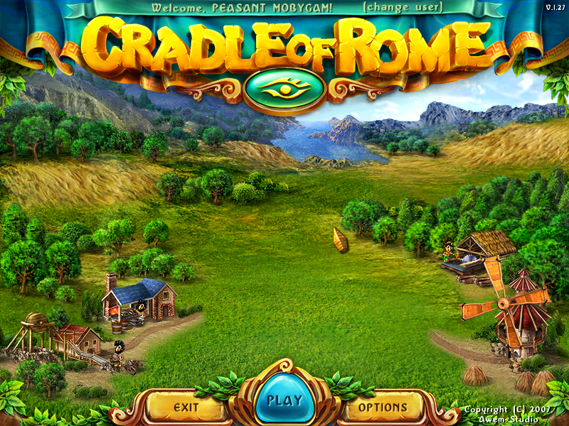 Cradle of Rome (Windows) screenshot: Title screen