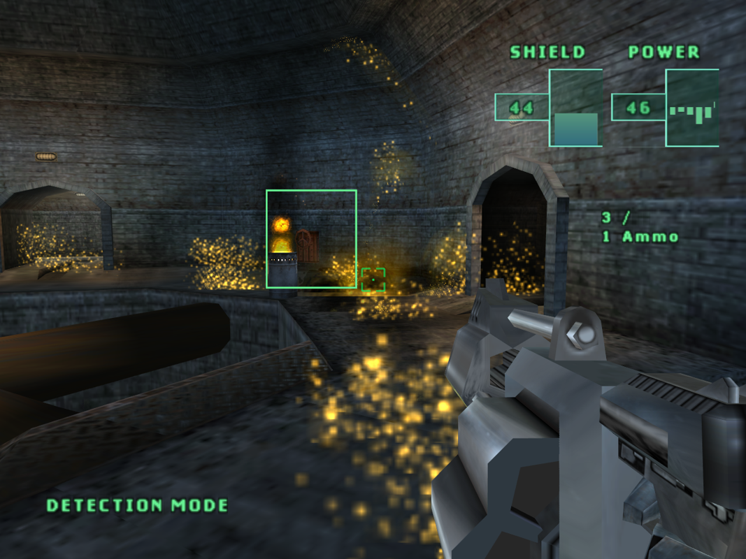 RoboCop (Windows) screenshot: Grenade launchers quickly clear out rooms.