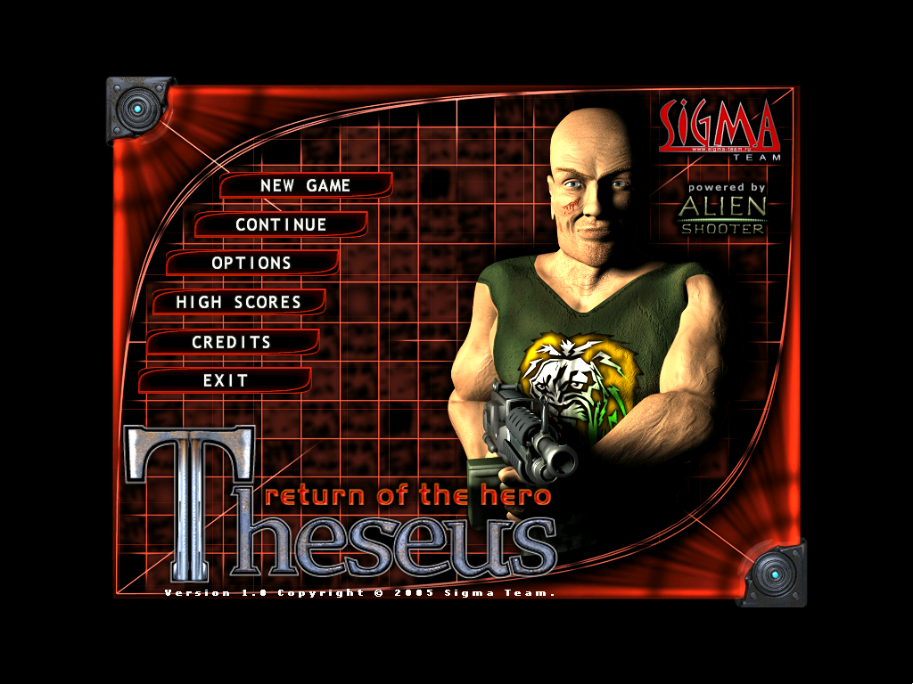 Theseus: Return of the Hero (Windows) screenshot: Title screen