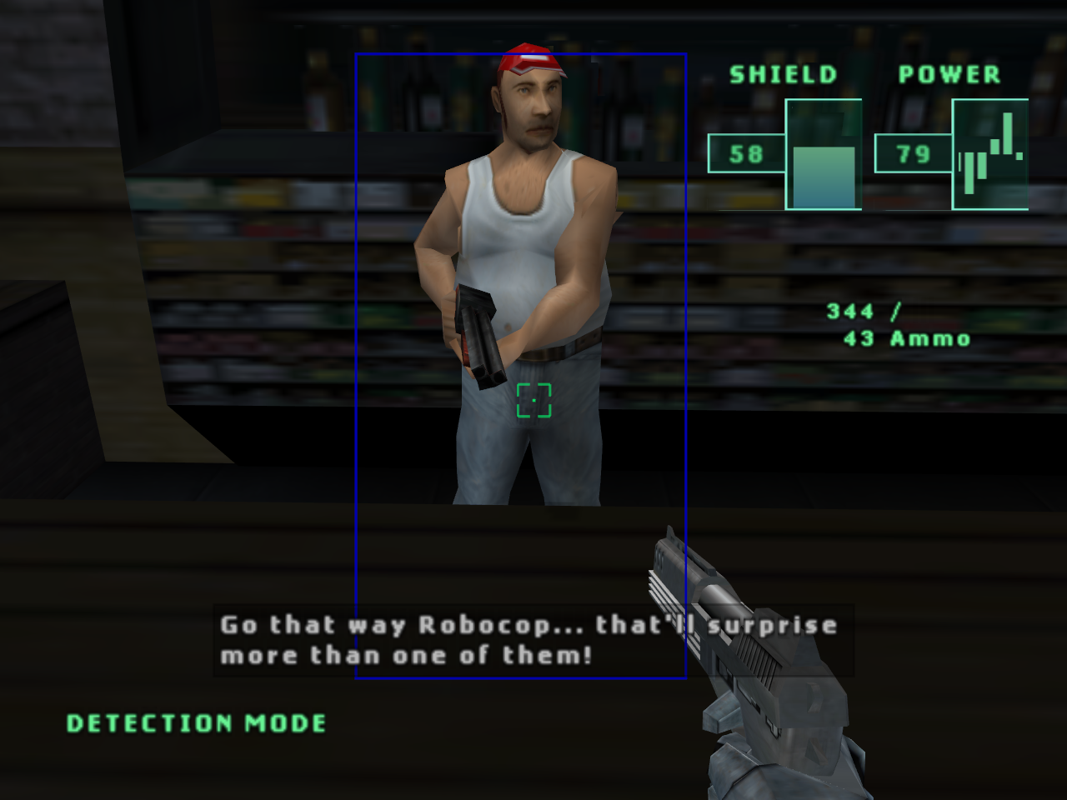 RoboCop (Windows) screenshot: Civilians can sometimes offer assistance.