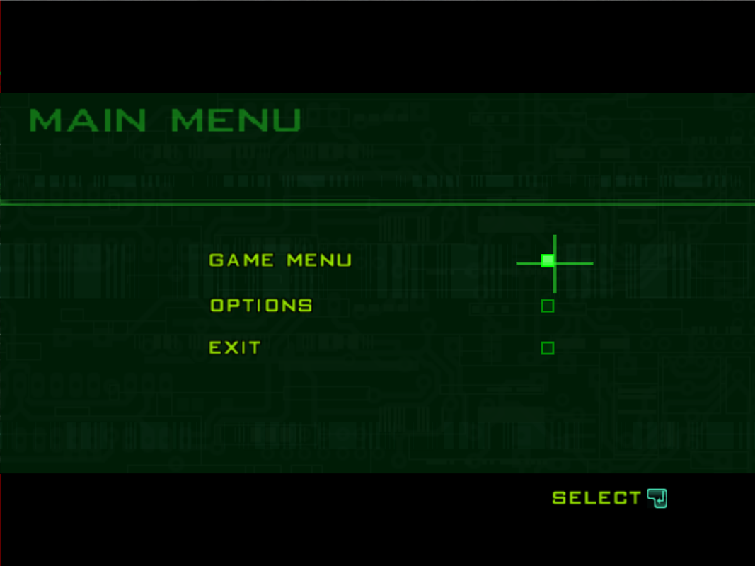 RoboCop (Windows) screenshot: Main menu