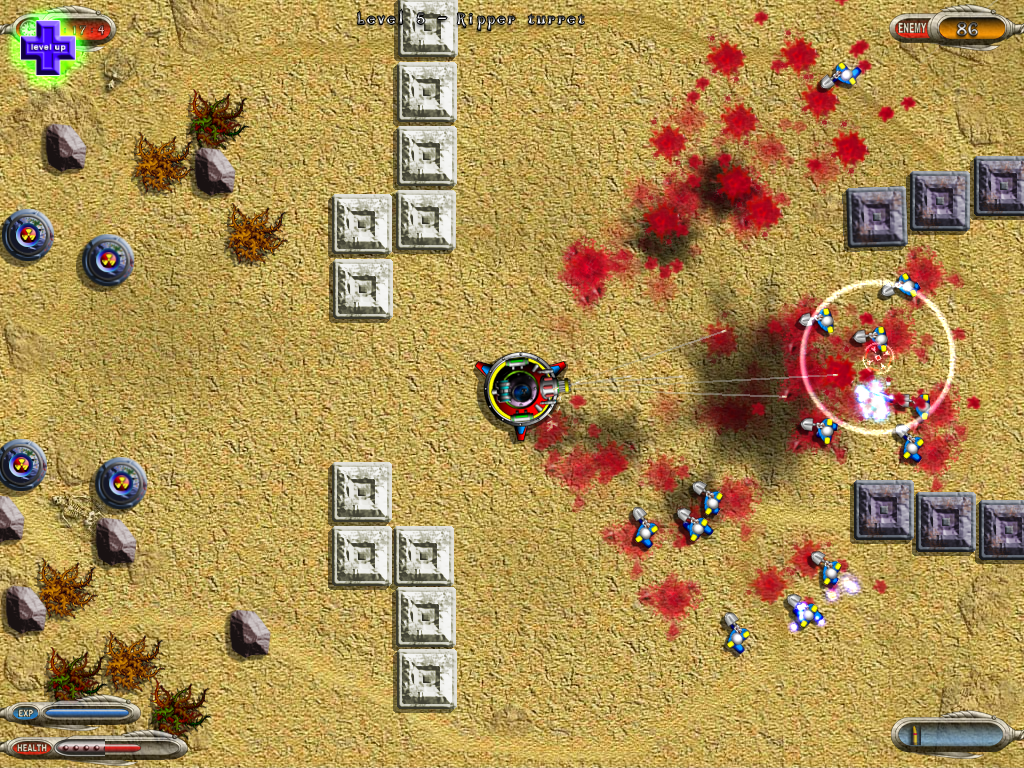 RIP: Strike Back (Windows) screenshot: Mayhem from a turret.