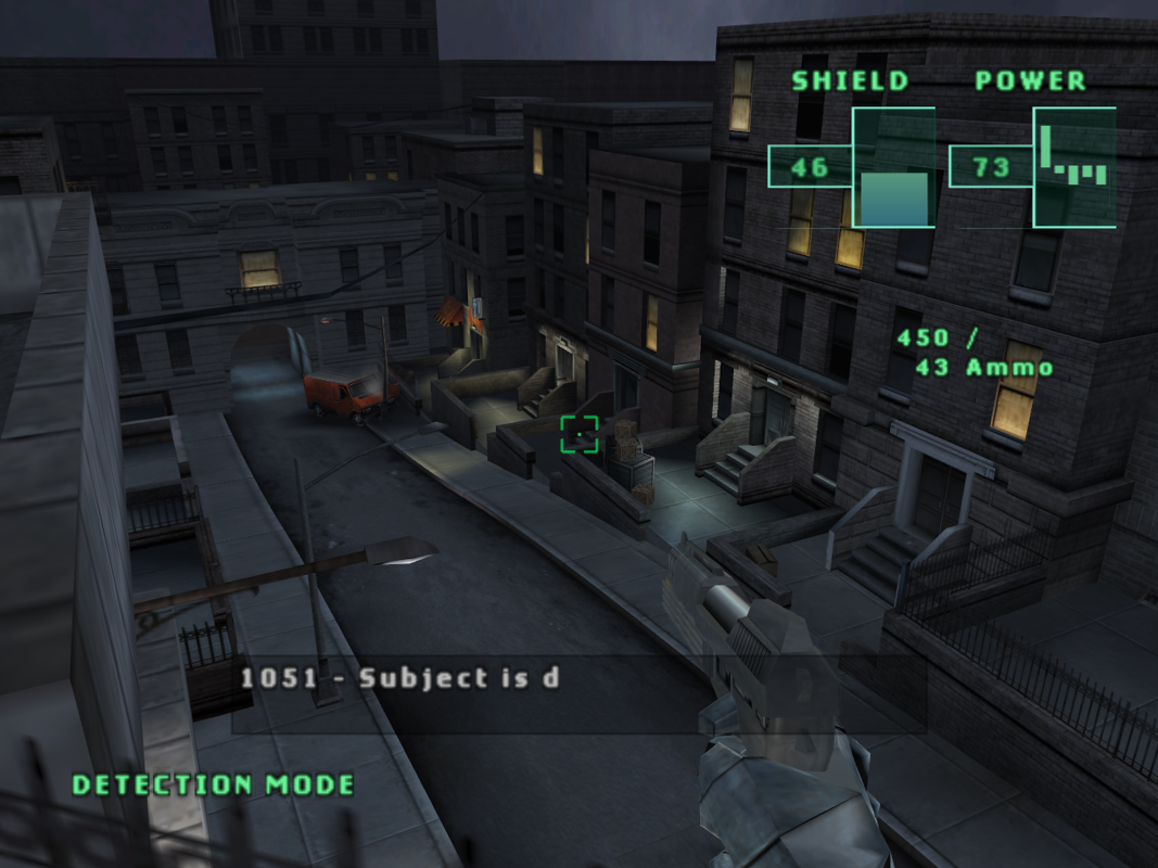 RoboCop (Windows) screenshot: Looking down on the streets below.