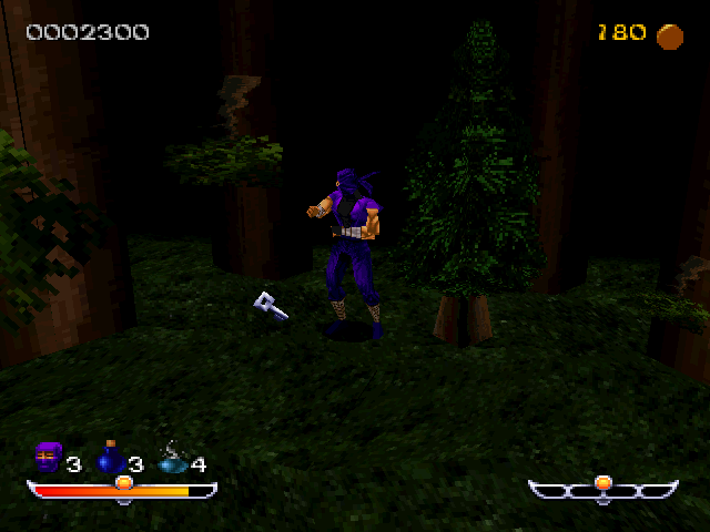 Ninja: Shadow of Darkness (PlayStation) screenshot: A key