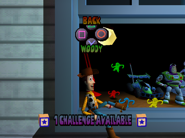 Disney•Pixar Toy Story Racer (PlayStation) screenshot: Woody