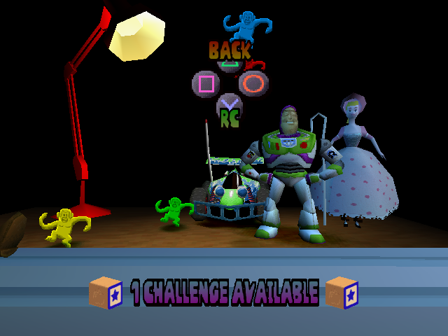 Disney•Pixar Toy Story Racer (PlayStation) screenshot: Remote-control car