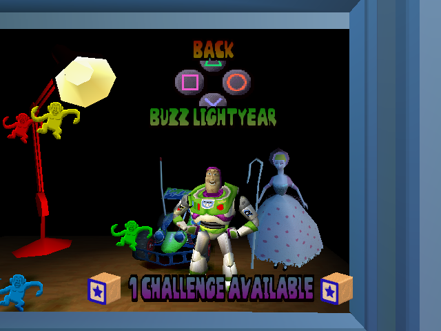 Disney•Pixar Toy Story Racer (PlayStation) screenshot: Buzz Lightyear