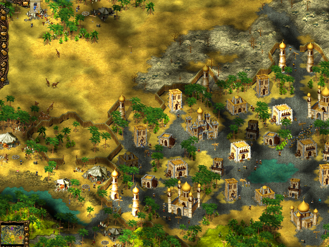 Cultures 2: The Gates of Asgard (Windows) screenshot: Baghdad looks awesome!