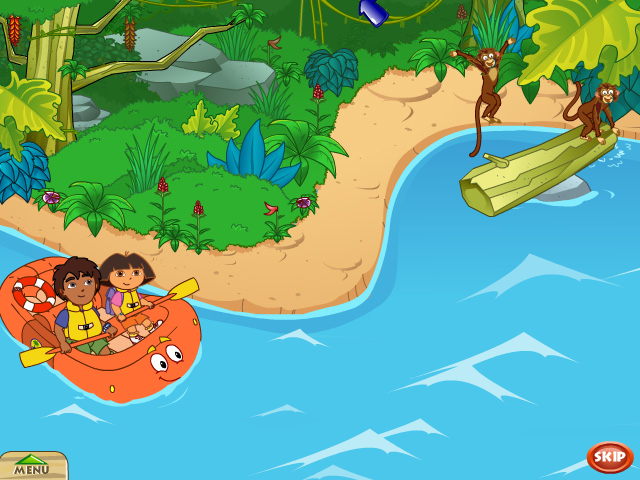 Go, Diego, Go! Wolf Pup Rescue (Windows) screenshot: Those pesky Bobo Brothers are making waves