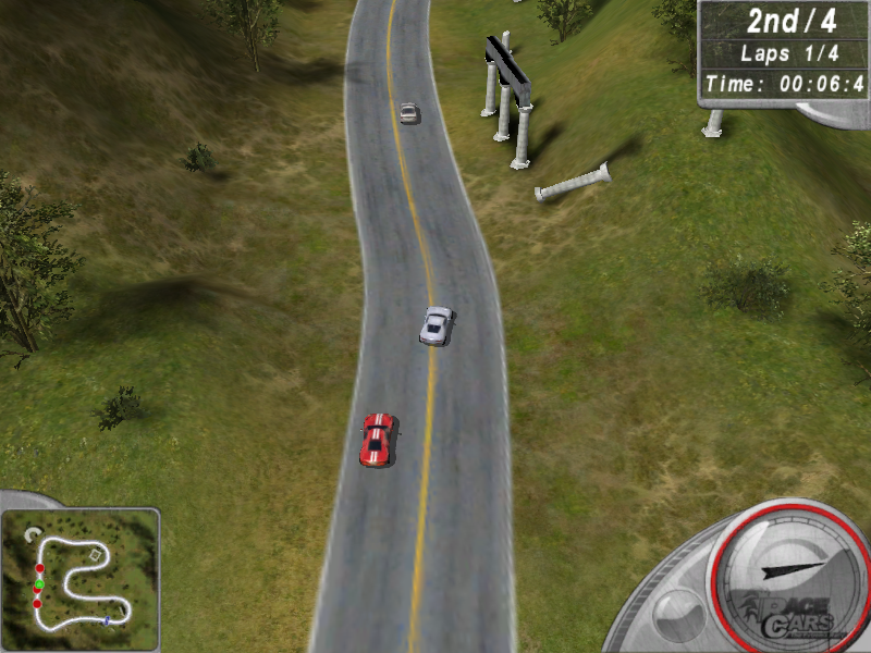 Race Cars: The Extreme Rally (Windows) screenshot: Zooming along
