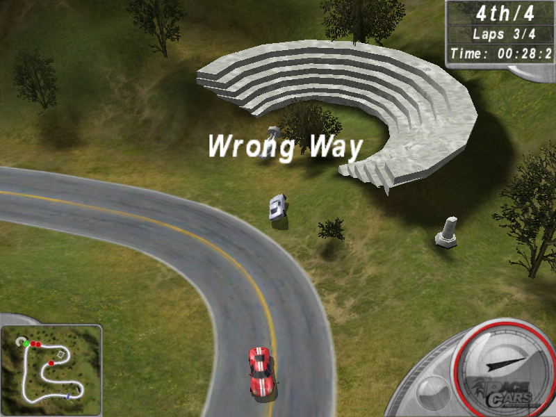 Race Cars: The Extreme Rally (Windows) screenshot: But I want to see the show!