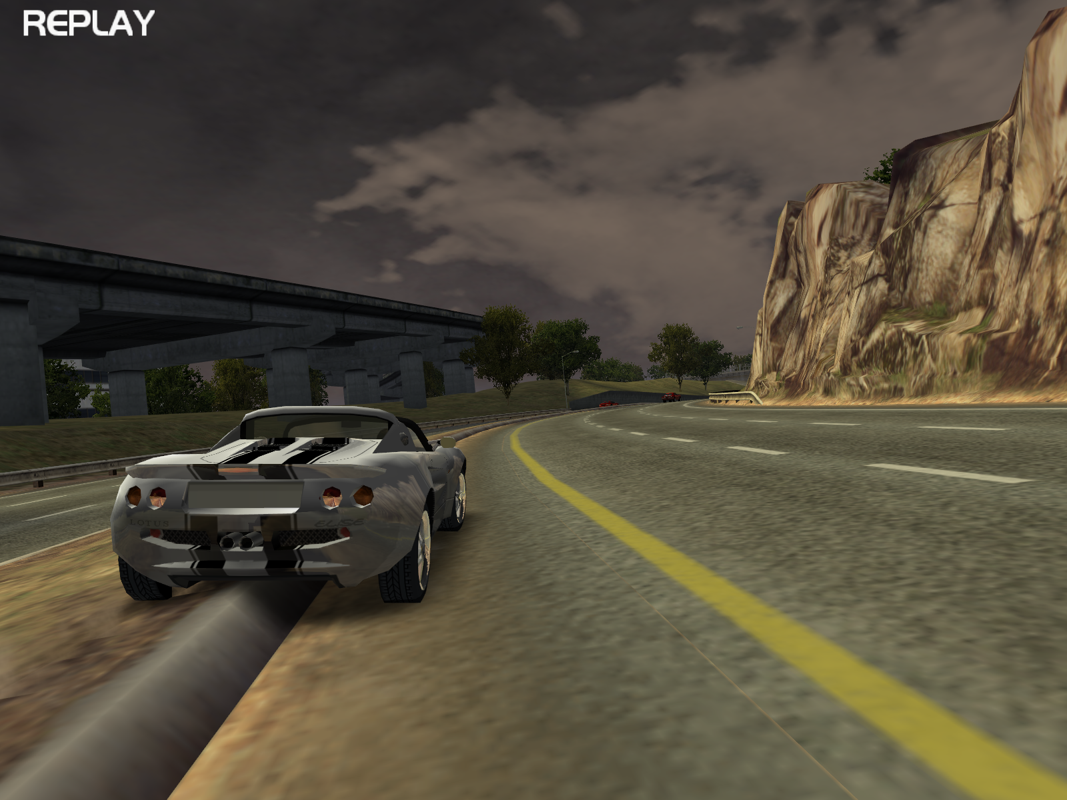 Test Drive (Windows) screenshot: That can't be good for the transmission.