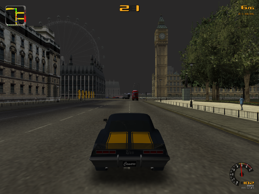 Test Drive (Windows) screenshot: Two London skyline hallmarks