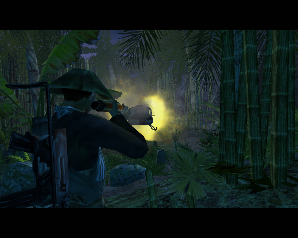 Conflict: Vietnam (Windows) screenshot: The Viet-Cong take down a chopper