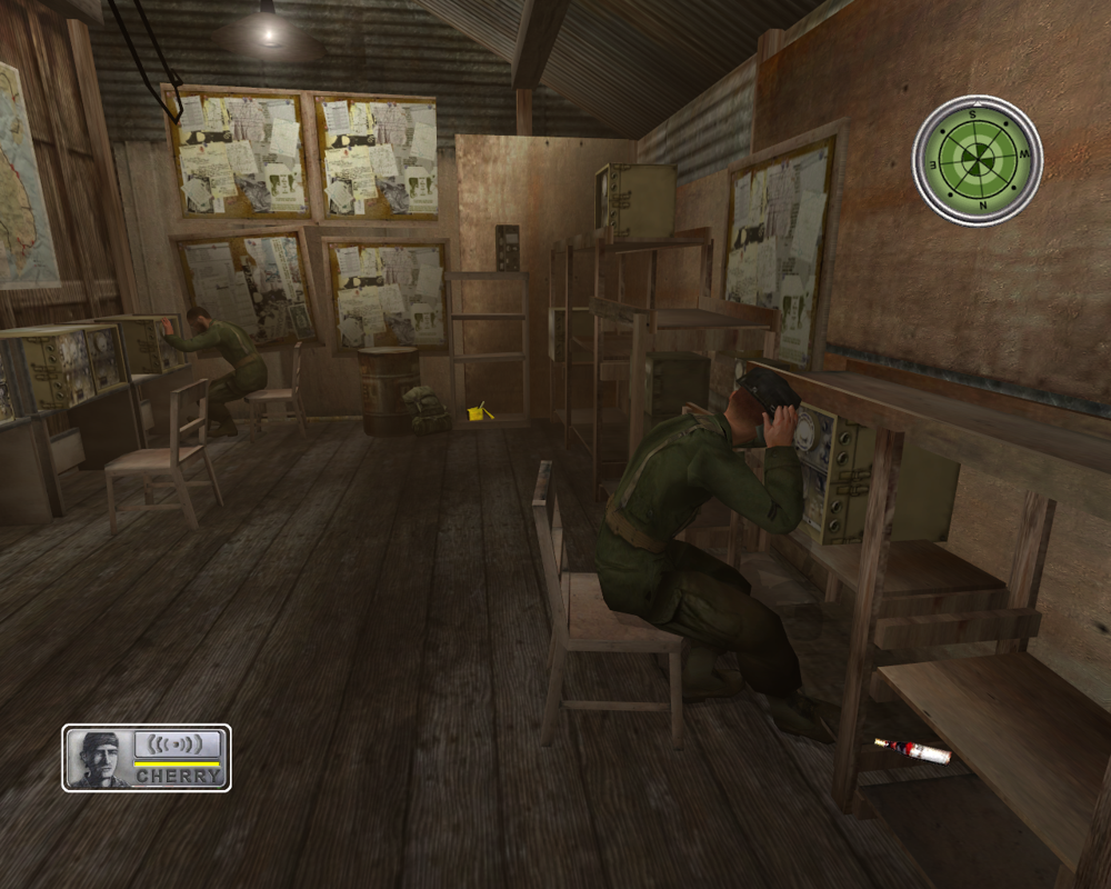 Conflict: Vietnam (Windows) screenshot: The radio operators. You really shouldn't interrupt them.