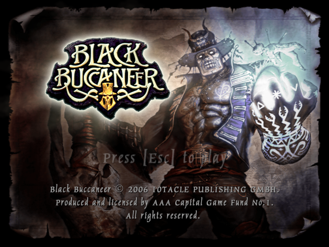 Pirates: Legend of the Black Buccaneer (Windows) screenshot: Title screen.