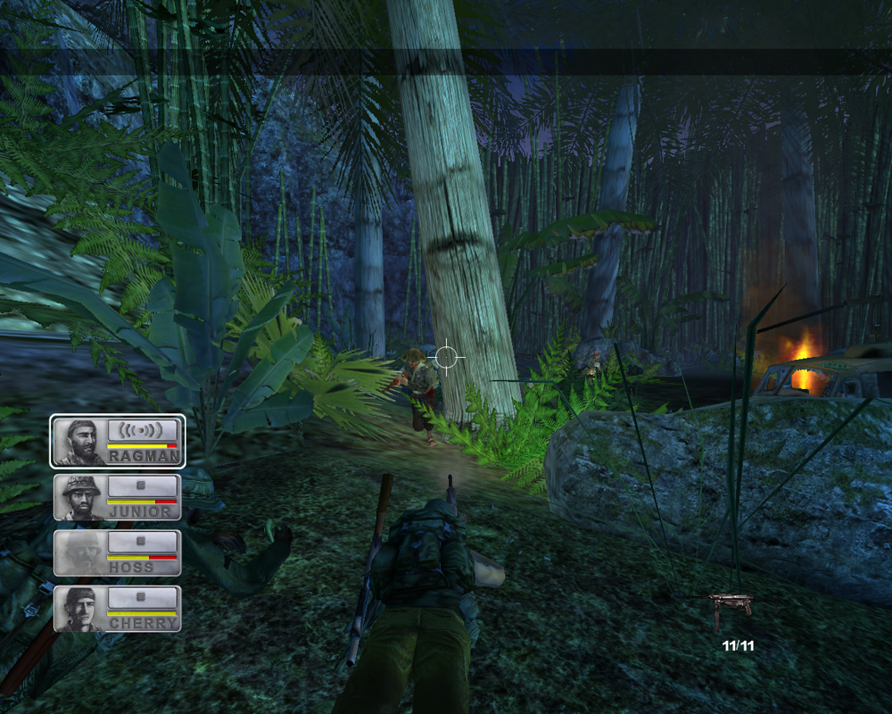 Conflict: Vietnam (Windows) screenshot: Shooting from prone position is more accurate.