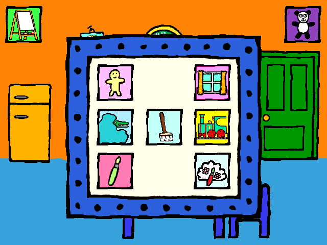 Maisy's Playhouse (Windows) screenshot: The mini-game selection screen