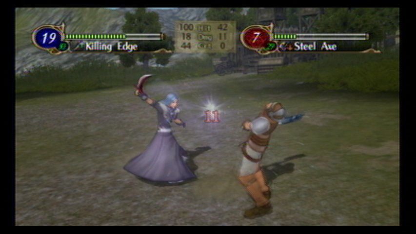 Fire Emblem: Radiant Dawn (Wii) screenshot: Zihark on the attack